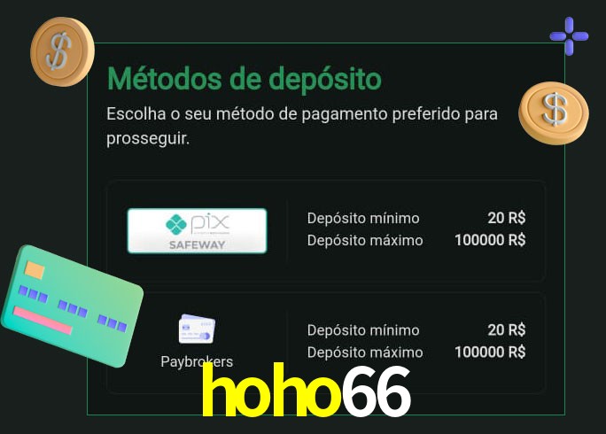 O cassino hoho66 oferece uma grande variedade de métodos de pagamento